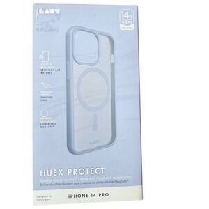 LAUT Huex Protect iPhone 14 Pro Case Ocean Blue MagSafe‎ 14ft Drop Protection